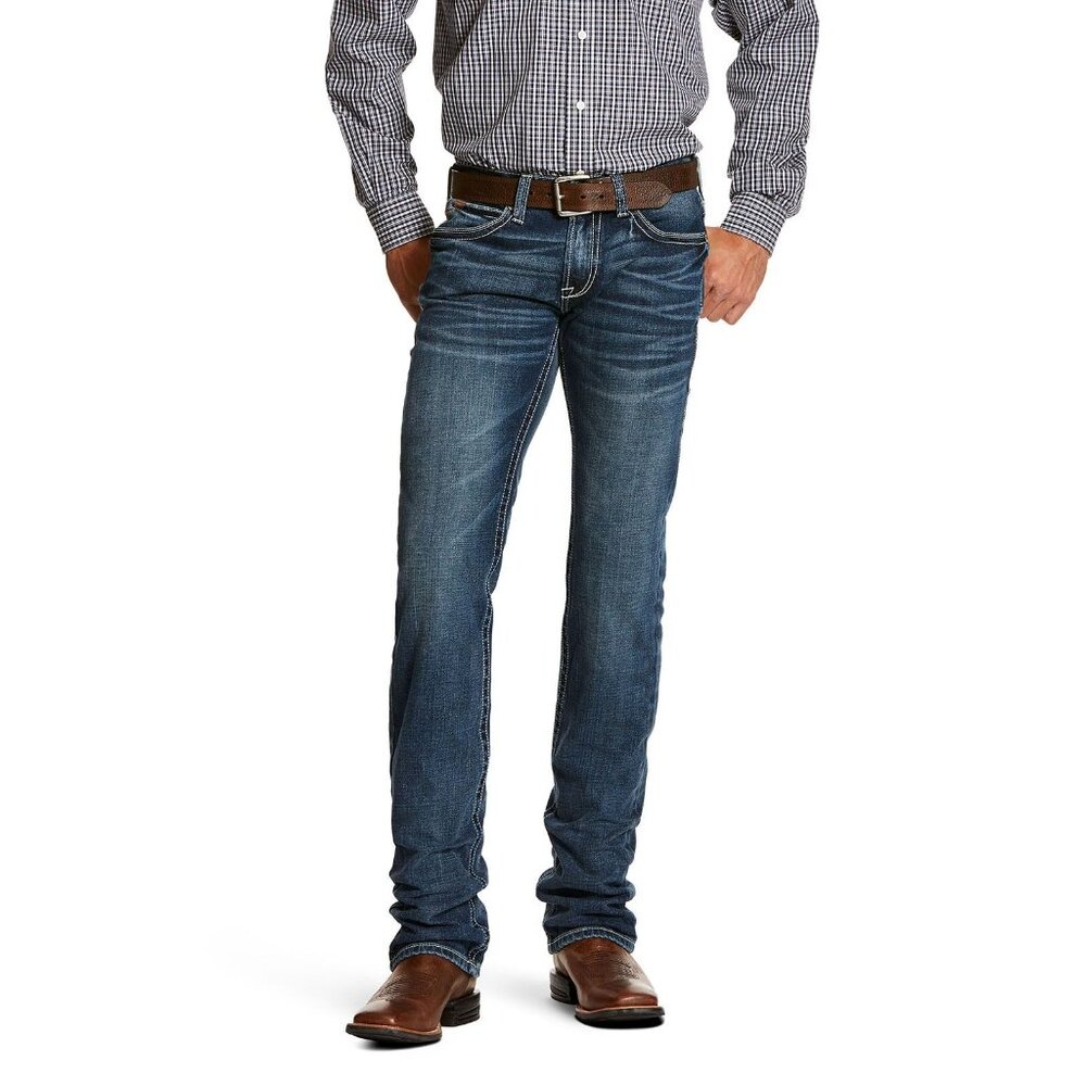 Ariat M7 Rocker Straight Mens Western Cowboy Denium Jeans Size 31/38 Workwear
